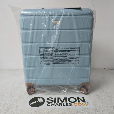 LIGHT BLUE FLIGHT KNIGHT HARD-SHELL SUITCASE