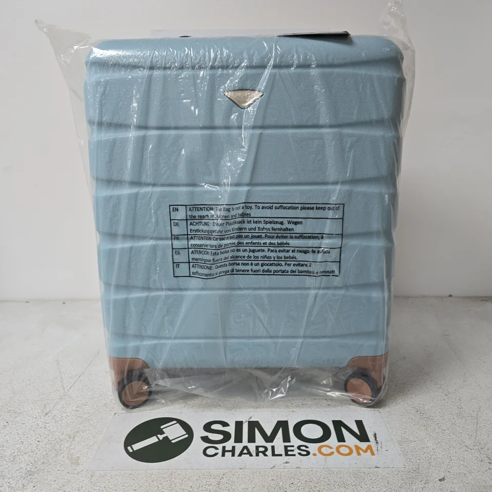LIGHT BLUE FLIGHT KNIGHT HARD-SHELL SUITCASE
