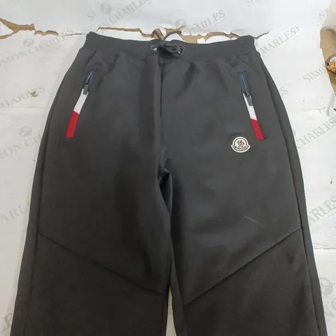 MONCLER TRACKSUIT PANTS IN BLACK - MEDIUM