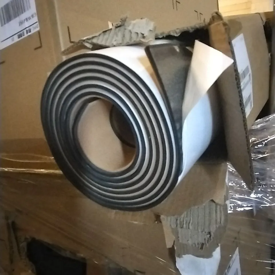 PALLET OF LAMINATE BASE LAY LAMINATE FLOORING SELF ADHESIVE AND OTHER ASSORTED ITEMS...