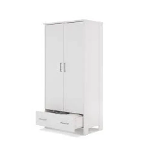 BOXED OBABY NIKA DOUBLE WARDROBE - WHITE WASH (3 BOXES)