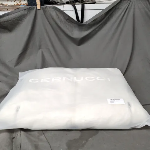 CERNUCCI OVERSIZED BORG ZIP HOODIE OFF WHITE SMALL BAGGED