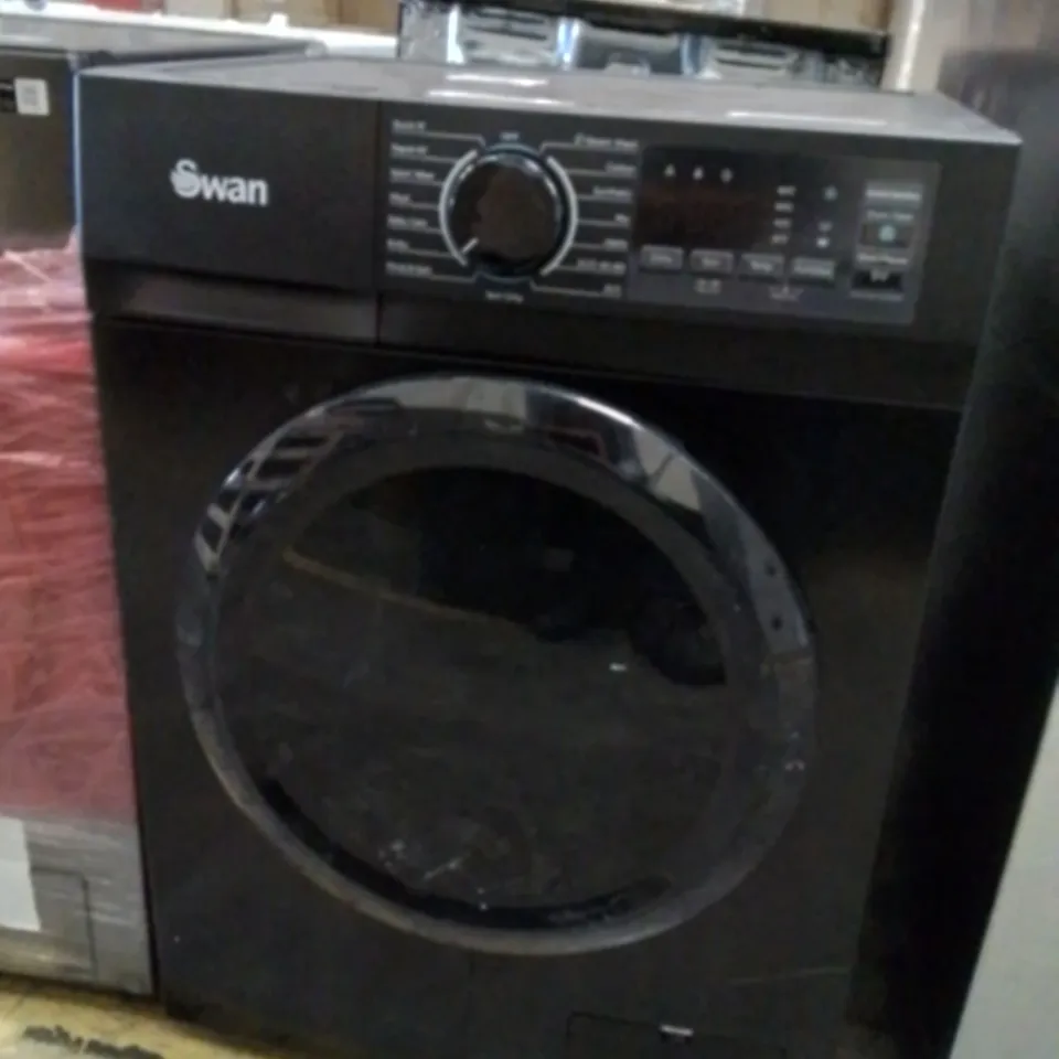 SWAN 8KG 1400 SPIN FREESTANDING WASHING MACHINE - BLACK