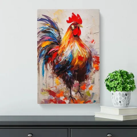 BOXED ROOSTER GENERAL - NO FRAME PRINT