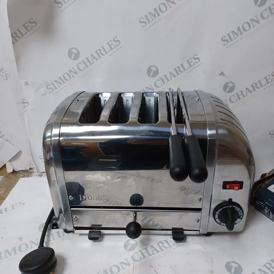 DUALIT 4 SLOT VARIO CLASSIC TOASTER WITH TWO SANDWICH CAGES