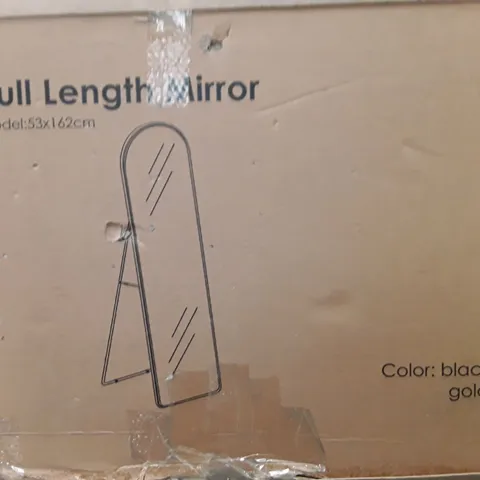 BOXED FULL LENGTH MIRROR - BLACK