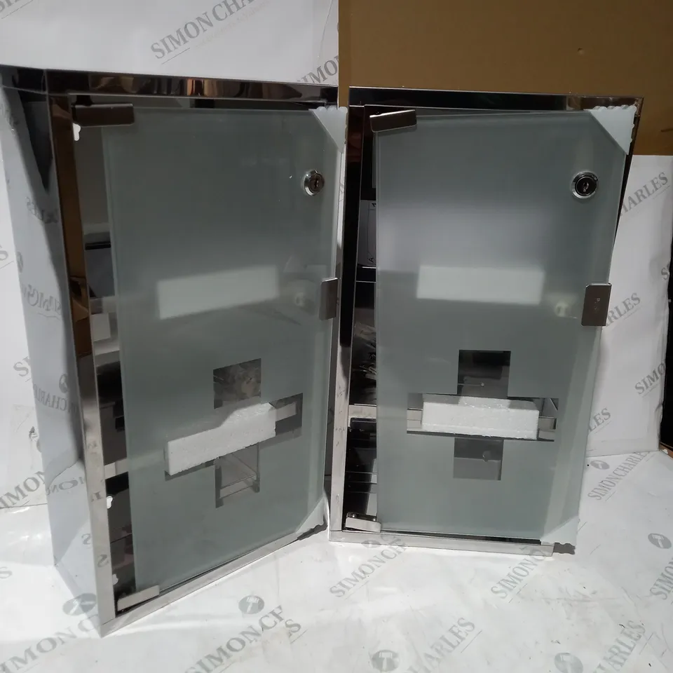 BOXED SET OF 2 URBN LIVING WALL MOUNTABLE MEDICINE CABINET 