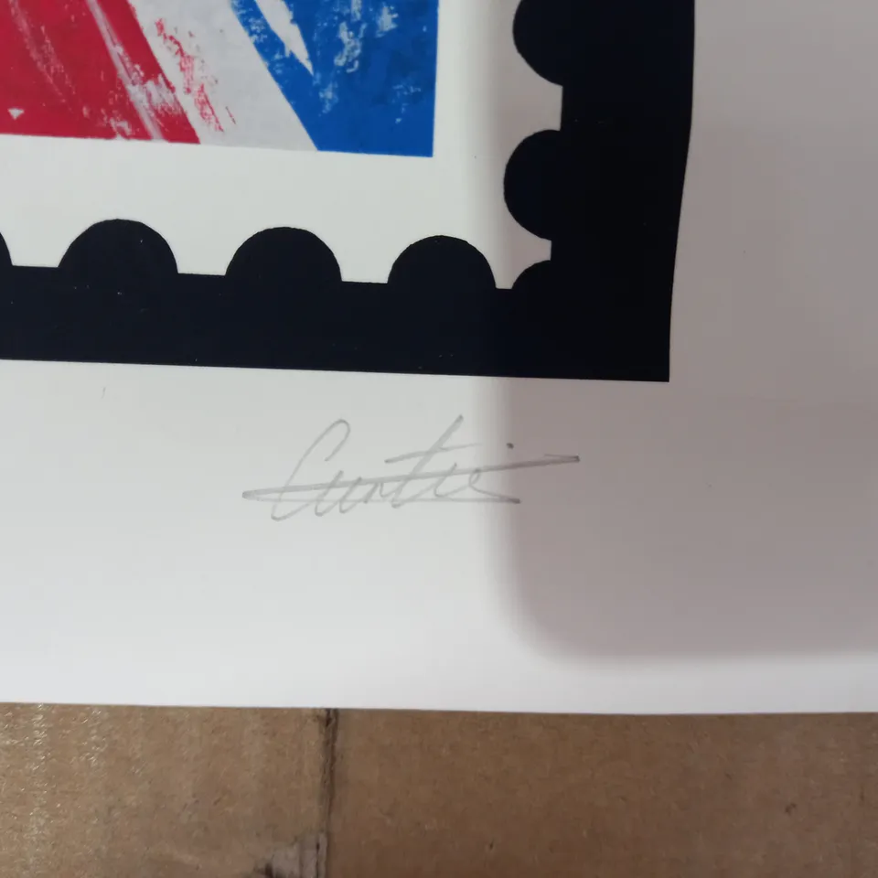 LIMITED EDITION SIGNED 1ST CLASS BRITISH STAMP ARTWORK (11/60)