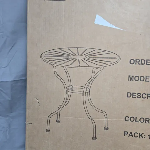 BOXED INNOVATORS SUNBURST ROCKER TABLE -  COLLECTION ONLY -  CHAIRS NOT INCLUDED 