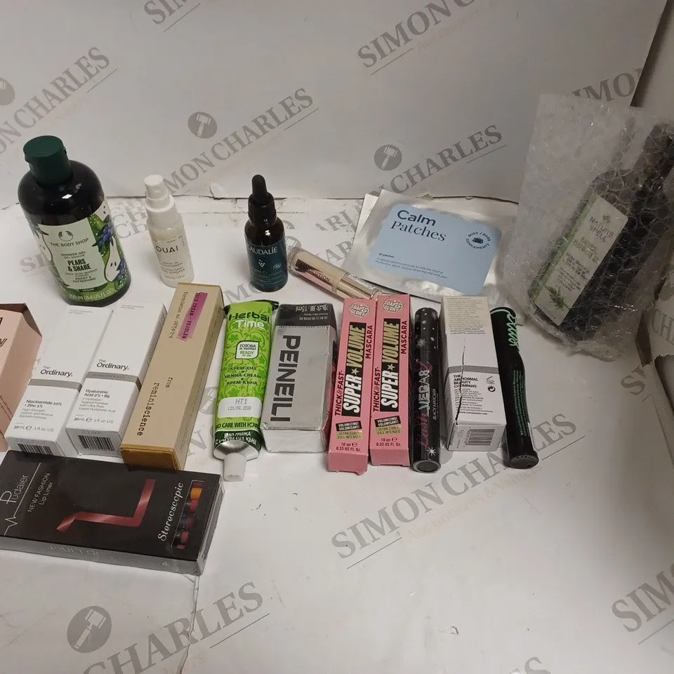 APPROXIMATELY 20 ASSORTED HEALTH AND BEAUTY PRODUCTS INCLUDING ORDINARY, REVOLUTION, THE BODY SHOP