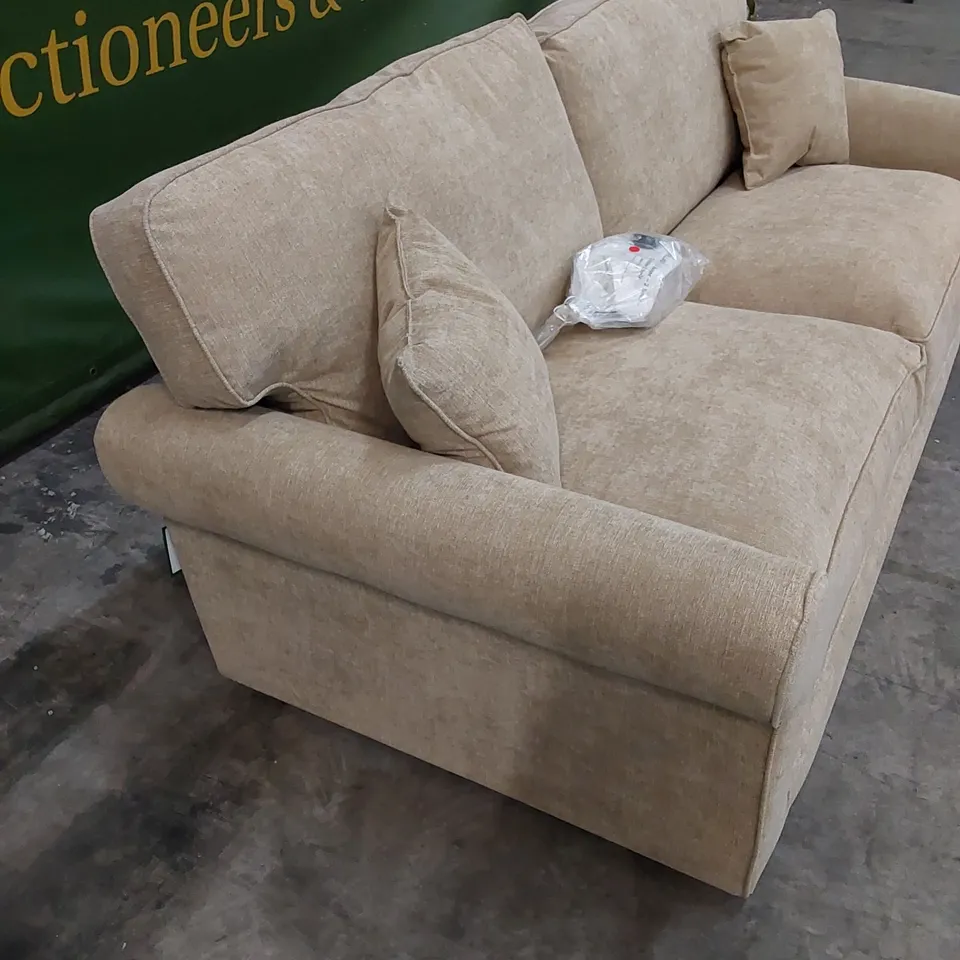 DESIGNER WILLIAM FABRIC UPHOLSTERED 3 SEATER SOFA
