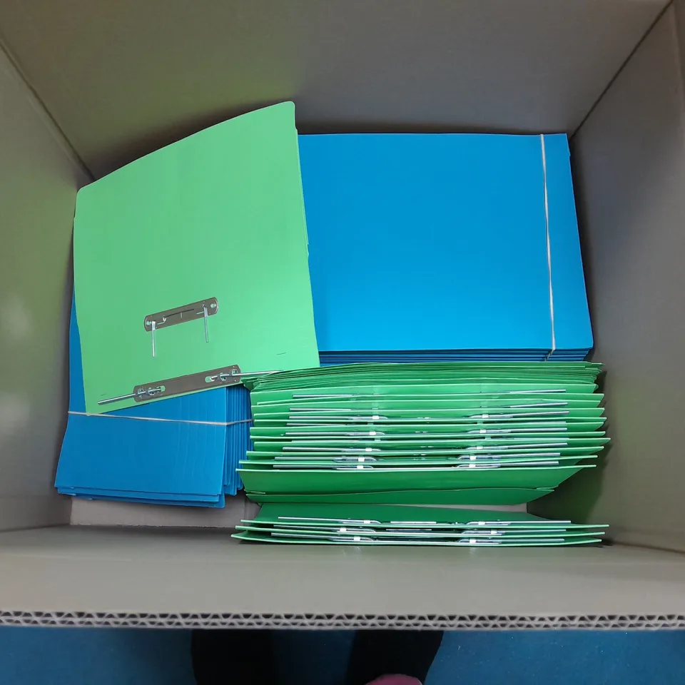 APPROXIMATELY 50 DOCUMENT WALLETS AND FILES ASSORTED COLOURS