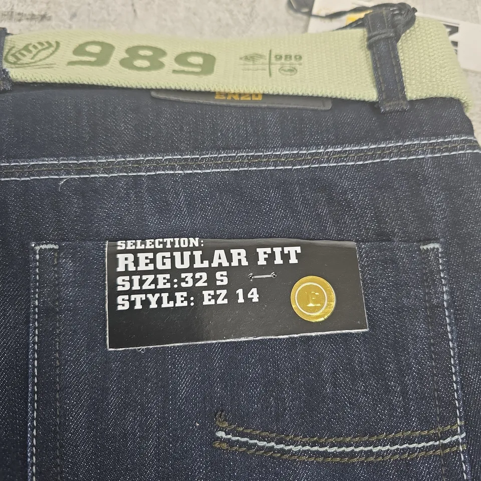 ENZO JEANSWEAR DENIM JEANS, MEN'S, SIZE 32S, STYLE EZ 14