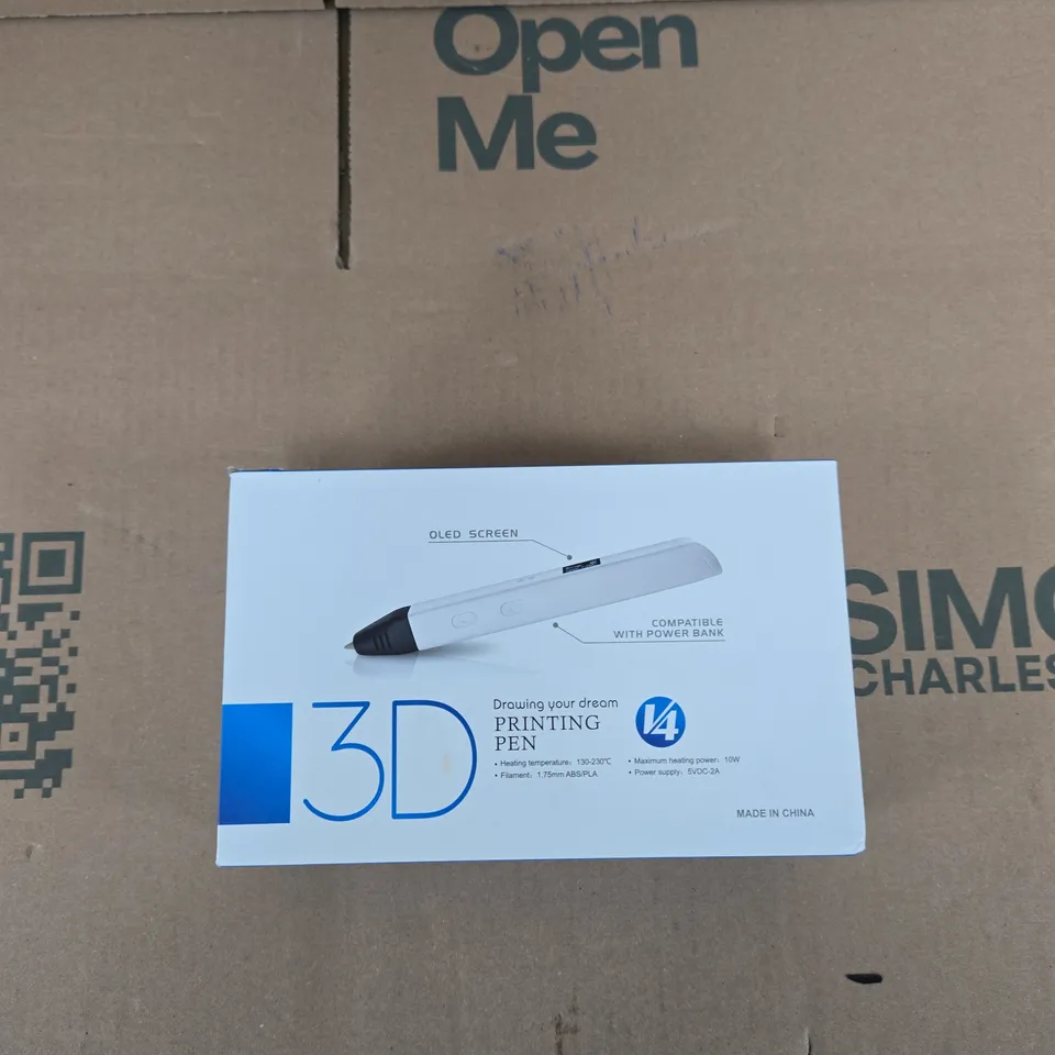 3D PRINTING PEN WITH OLED SCREEN – V4, 1.75MM FILAMENT (PLA/ABS)