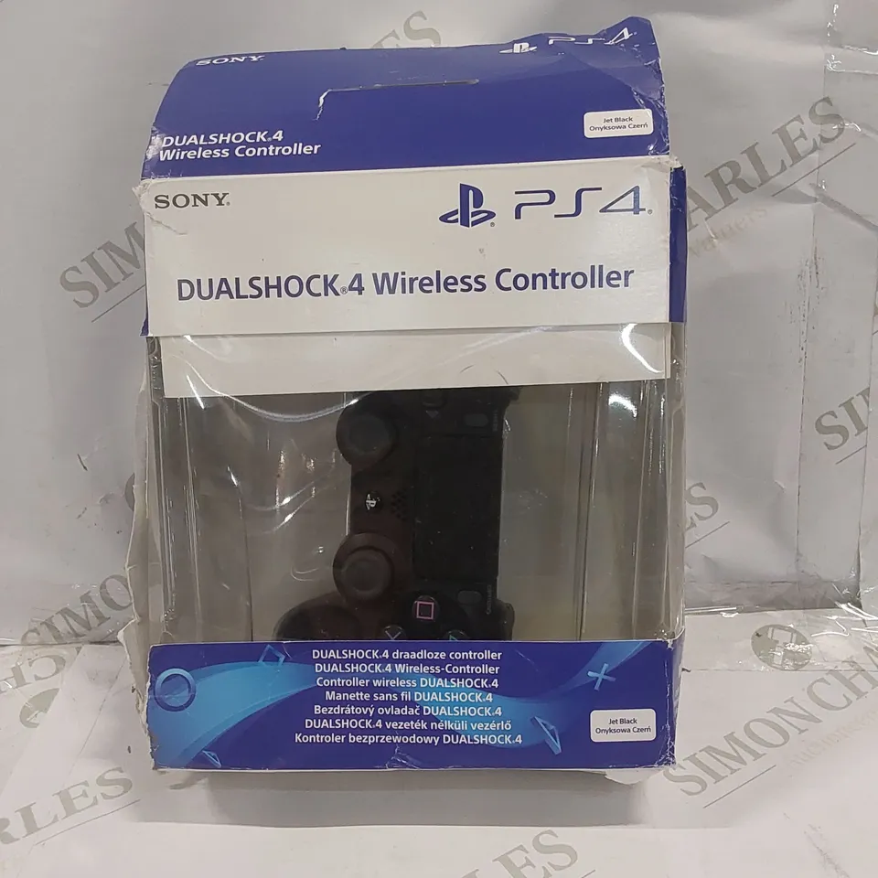 BOXED SONY PLAYSTATION DUALSHOCK 4 WIRELESS V2 CONTROLLER - BLACK