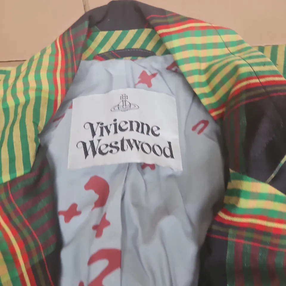 VIVIENNE WESTWOOD PLAID BLAZER – SIZE UNSPECIFIED