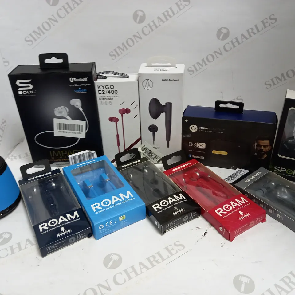 LOT OF 11 EARPHONES/SPEAKERS