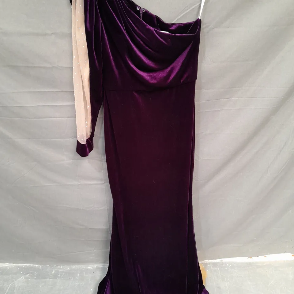 CHRISTINA WU GALA SATIN OCCASIONAL DRESS IN AMETHYST - 6
