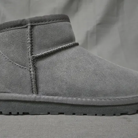 BOXED PAIR OF UGG SHOES IN GREY UK SIZE 6.5