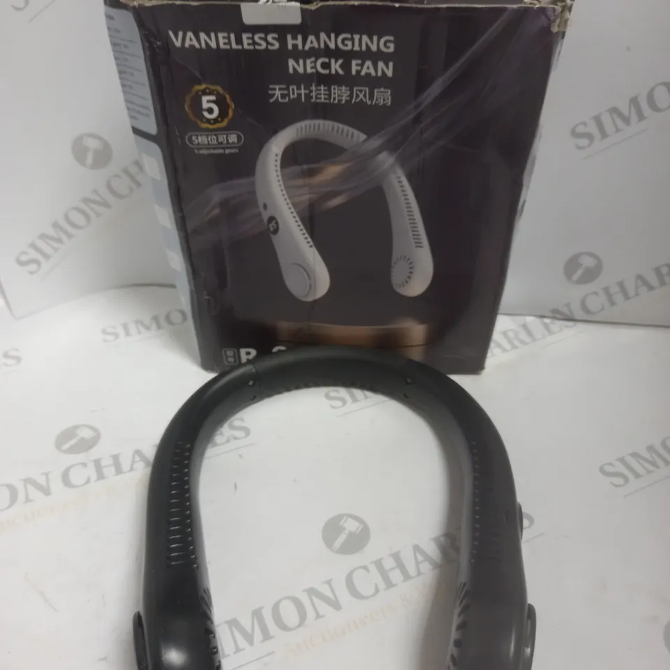 VANELESS HANGING NECK FAN BLACK