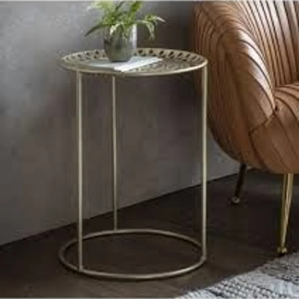 BOXED GALLERY DIRECT MARCONI SIDE TABLE 