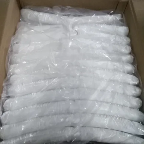 PALLET OF ASSORTED BOXED WHITE HANGERS