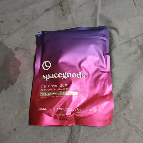 SPACEGOODS RAINBOW DUST - MUSHROOM + ADAPTOGEN SUPER BLEND, VANILLA CINNAMON FLAVOUR, 240 G (30 SERVINGS)
