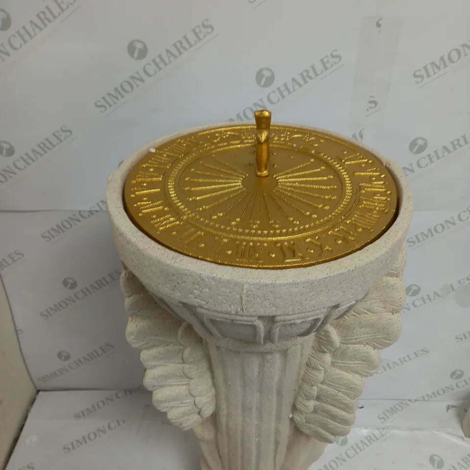 MY GARDEN STORIES ANGEL SUN DIAL SCULPTURE