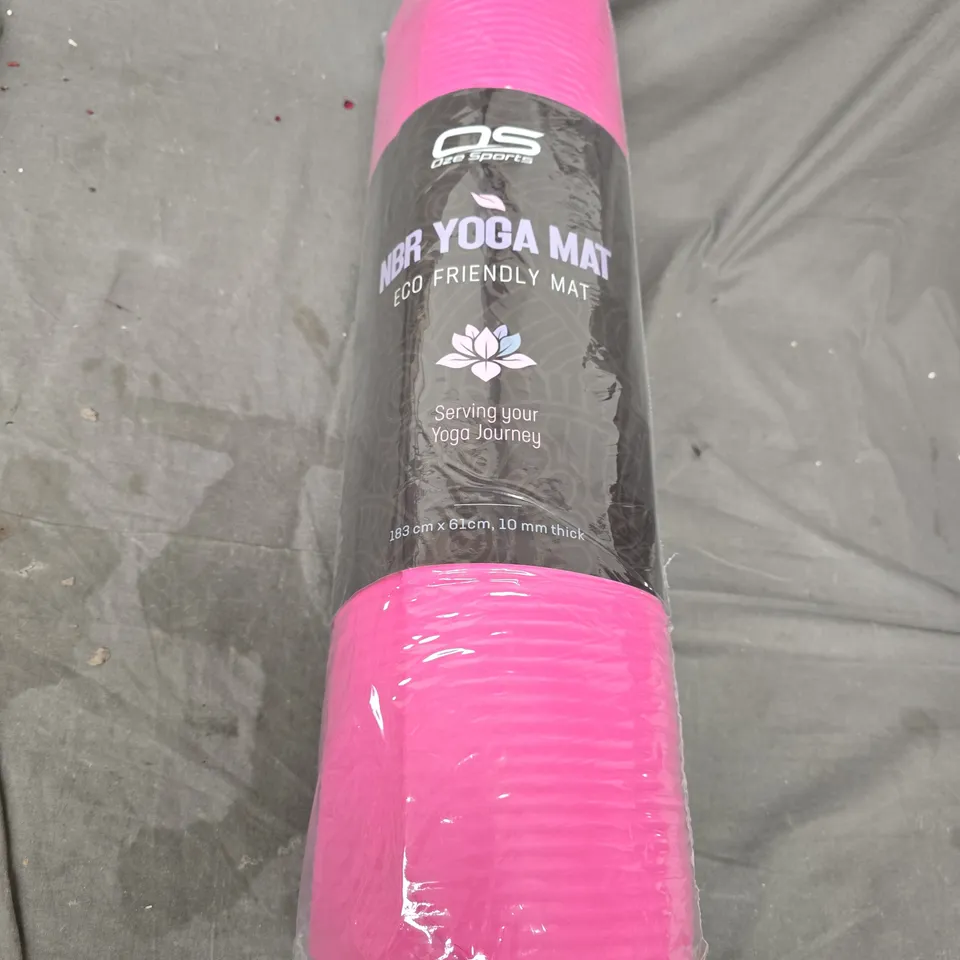 OZE SPORTS ECO FRIENDLY NBR YOGA MAT IN PINK