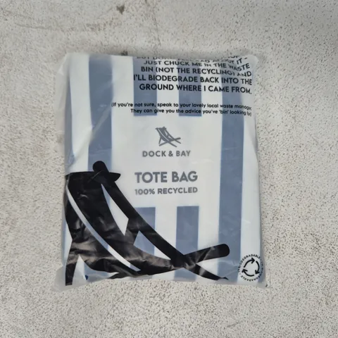 BAGGED DOCK & BAY RECYCLED FOLDABLE TOTE BAG