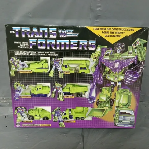 TRANSFORMERS G1 BLACK DEVASTATOR DECEPTICONS RE-ISSUE 6 FIGURE SET