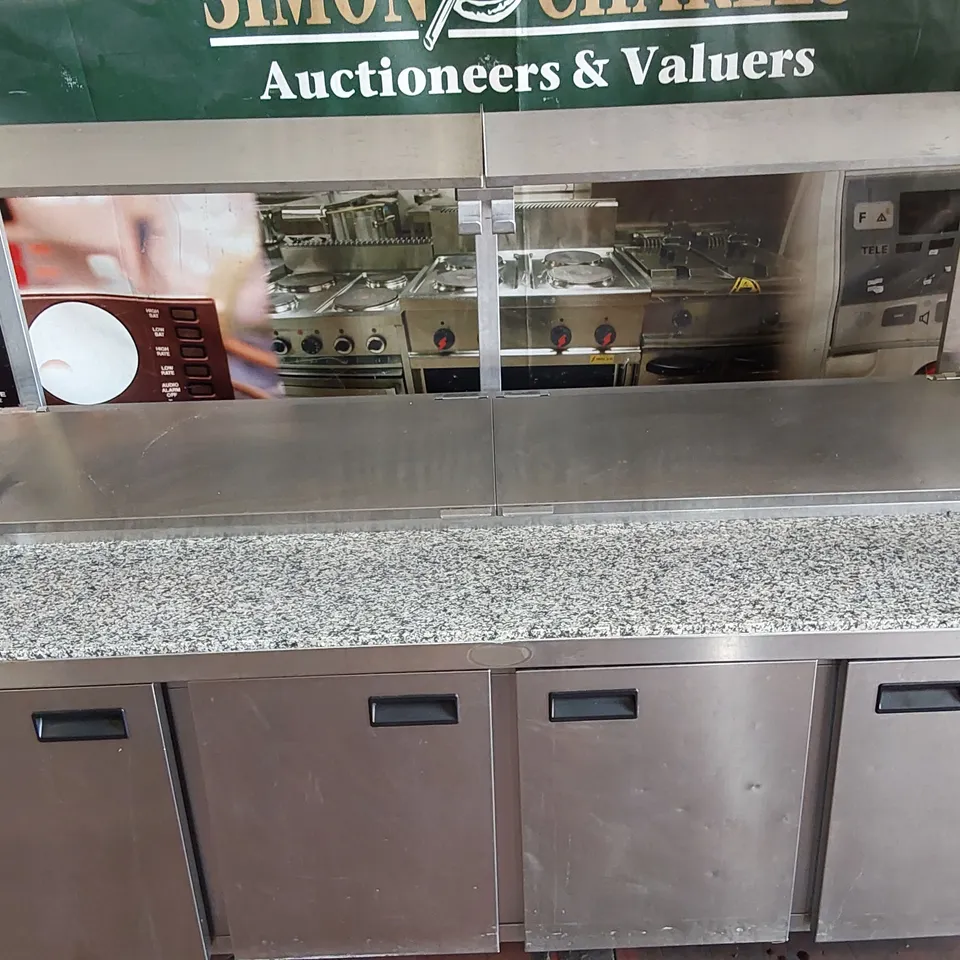 FOSTER PMC4GR-A 4-DOOR REFIDGERATOR CABINET WITH PREP STATION 