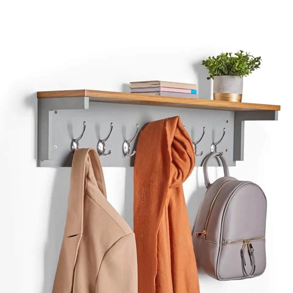 BOXED LIBERTY 7 HOOK WALL MOUNTED
