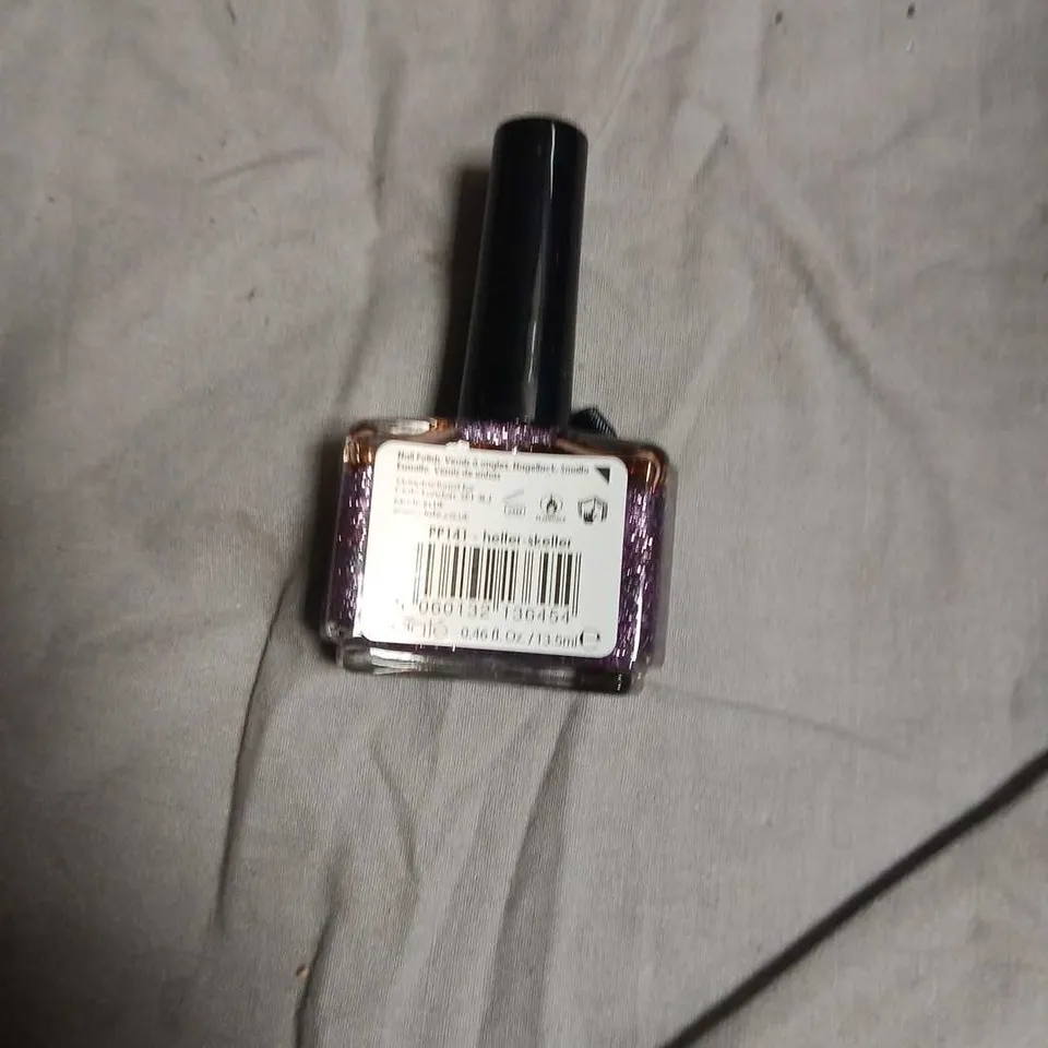 BOX OF APPROXIAMTELY 160 CIATÉ PAINT POTS NAIL POLISH – HELTER SKELTER (PP41) – PURPLE GLITTER-NO EXPIRY DATE SHOWN 