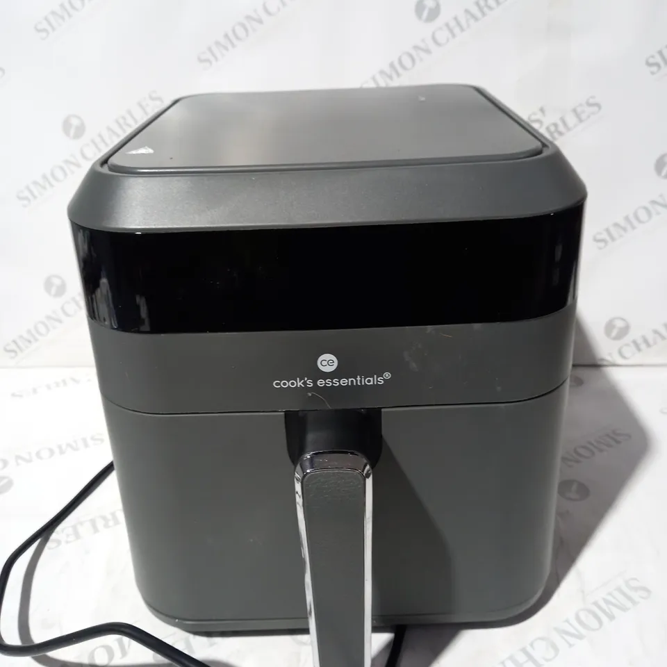 BOXED COOK'S ESSENTIALS 5.8L AIR FRYER, SLATE GREY