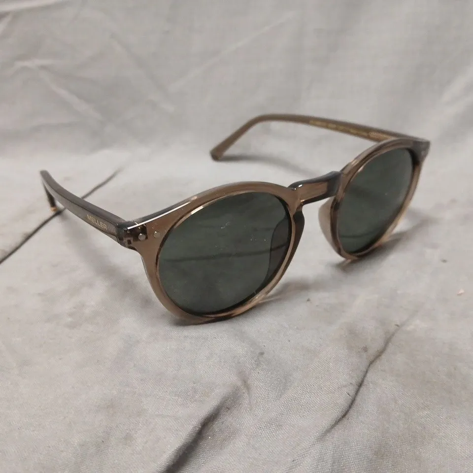 MELLER ROUND SUNGLASSES – BROWN TORTOISESHELL FRAME, BOXED