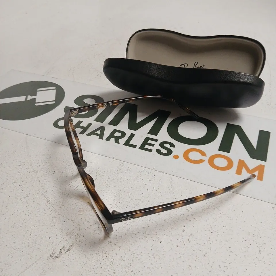 RAY-BAN EYEGLASSES TORTOISOEHHELL FRAME WITH HARD CASE