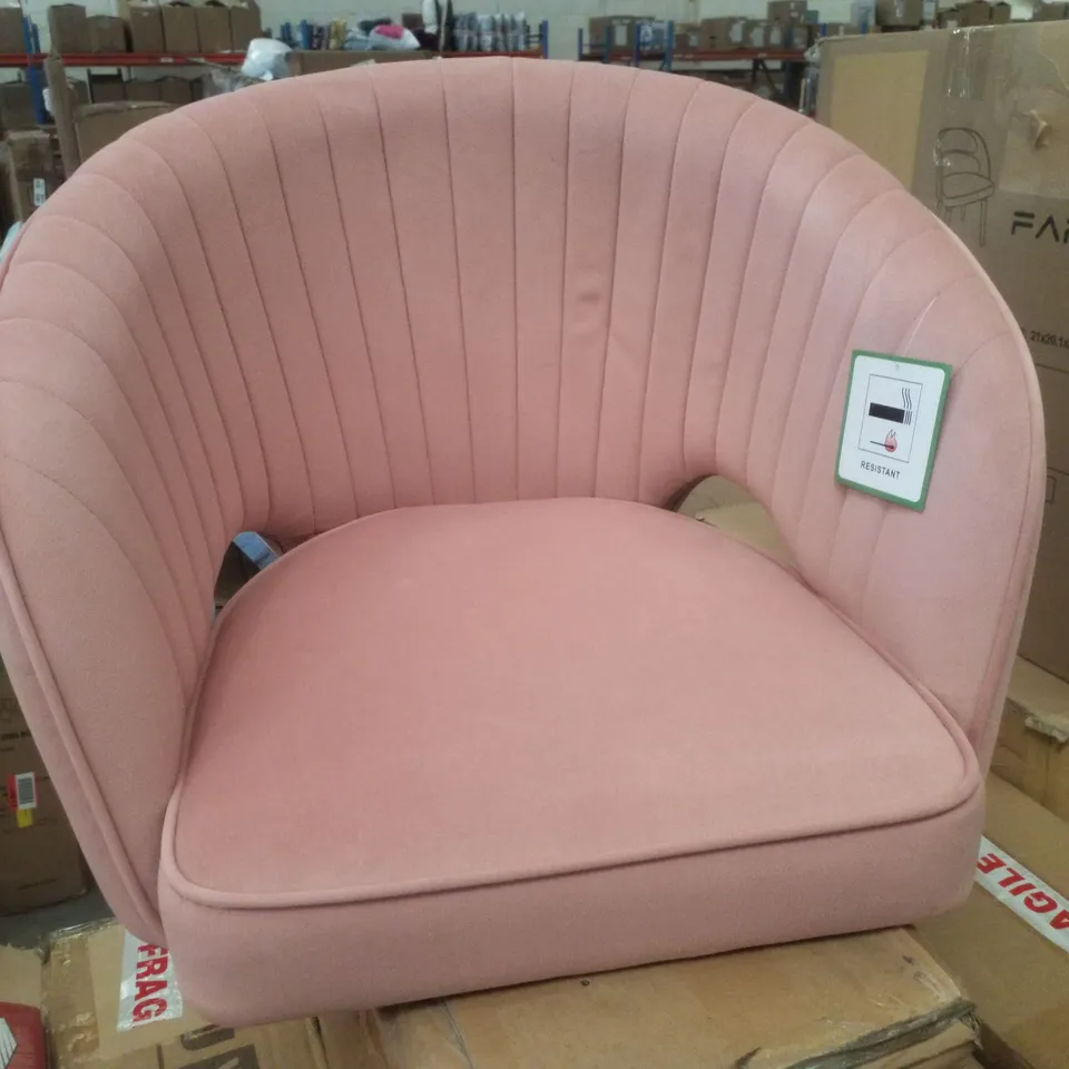 BOXED YAHEETECH PINK FABRIC OFFICE CHAIR 