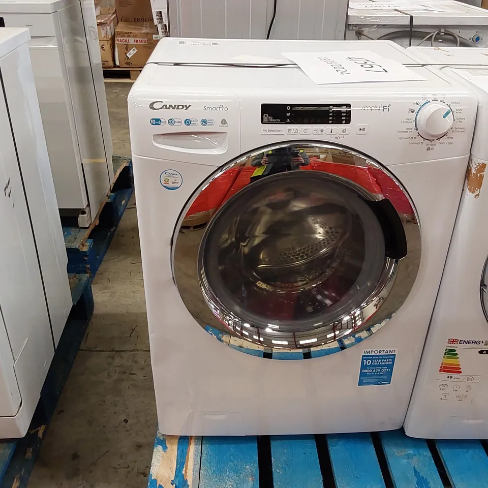 CANDY 3DWCE-80WASHER DRYER SMART PRO FREESTANDING, 10 KG, 1400 RPM, COMBINED CYCLE CLASS E, ADVANCED REMOTE CONTROL AND EXTRA CONTENT (WI-FI + BLUETOOTH), WHITE, W X D X H (CM) 60X58X85 - WHITE