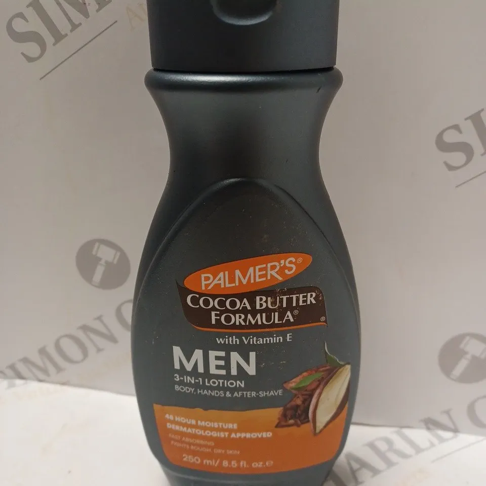 BOX OF 6 X 250ML BOTTLES OF PALMER'S COCOA BUTTER 3-IN-1 LOTION FOR MEN