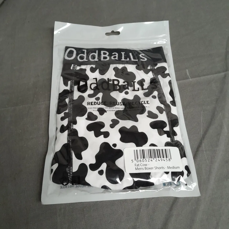 ODDBALLS FAT COW MENS BOXER SHORTS - MEDIUM