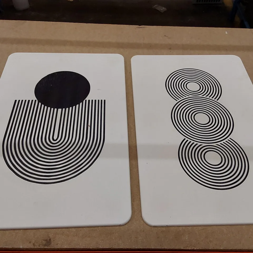 ZEN CIRCLES RECTANGLE NON SLIP BATH MATS // SET OF 2 (2 ITEMS)