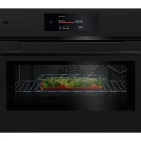 AEG CM7600T 8000 SERIES 44L BUILT-IN COMBI MICROWAVE OVEN MEALASSIST BLACK