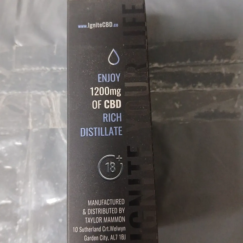 APPROXIMATELY 15 IGNITE CBD DROPS – CALM (CUCUMBER LEMON MINT), 1200 MG CBD OIL, 50 ML