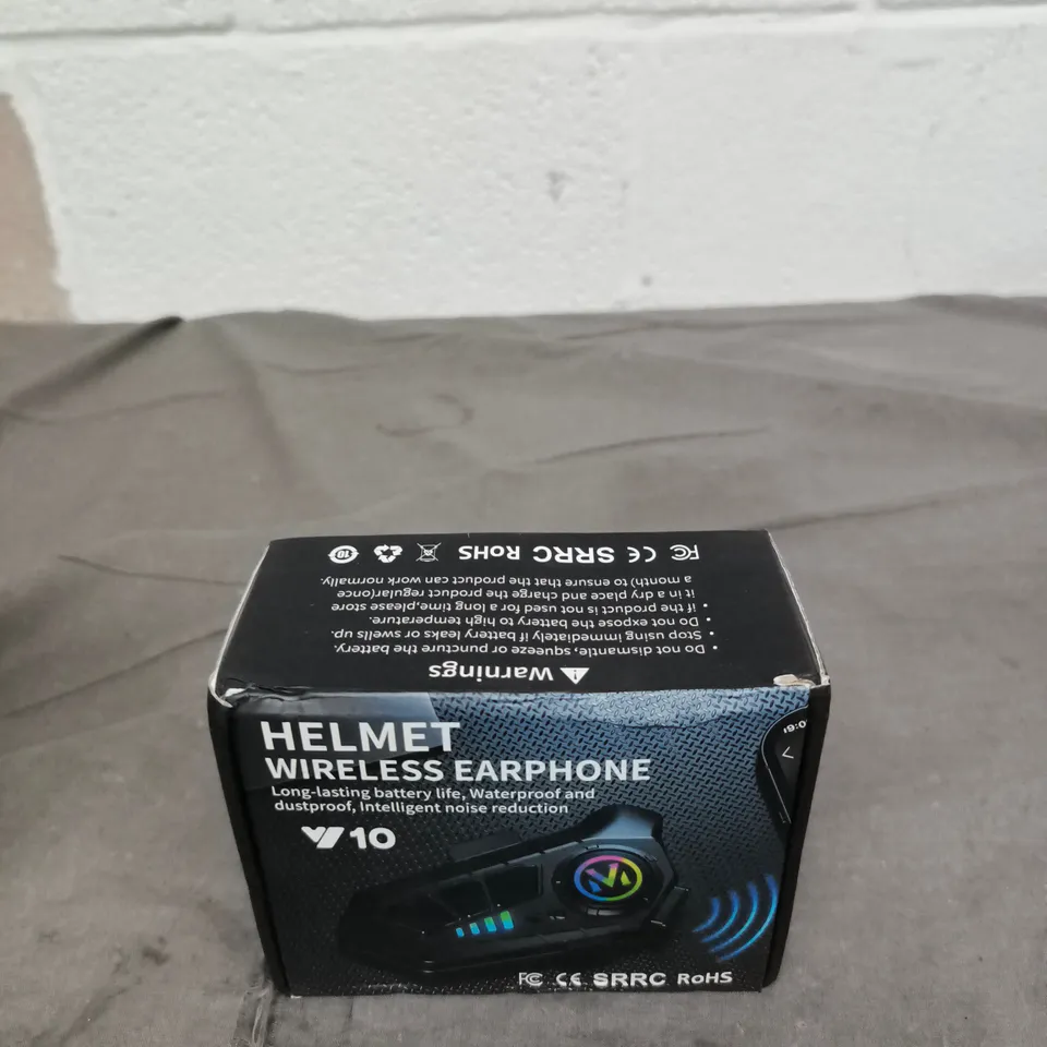 HELMET WIRELESS EARPHONE V10 – BOXED