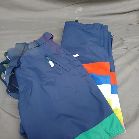 BODEN MULTI COLOURED DUNGAREES SIZE M