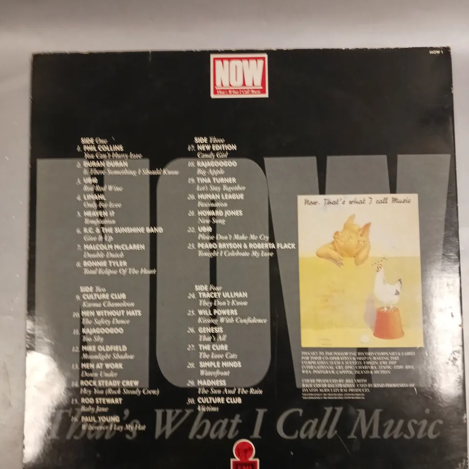 NOW THAT'S WHAT I CALL MUSIC ORIGINAL VINYL 