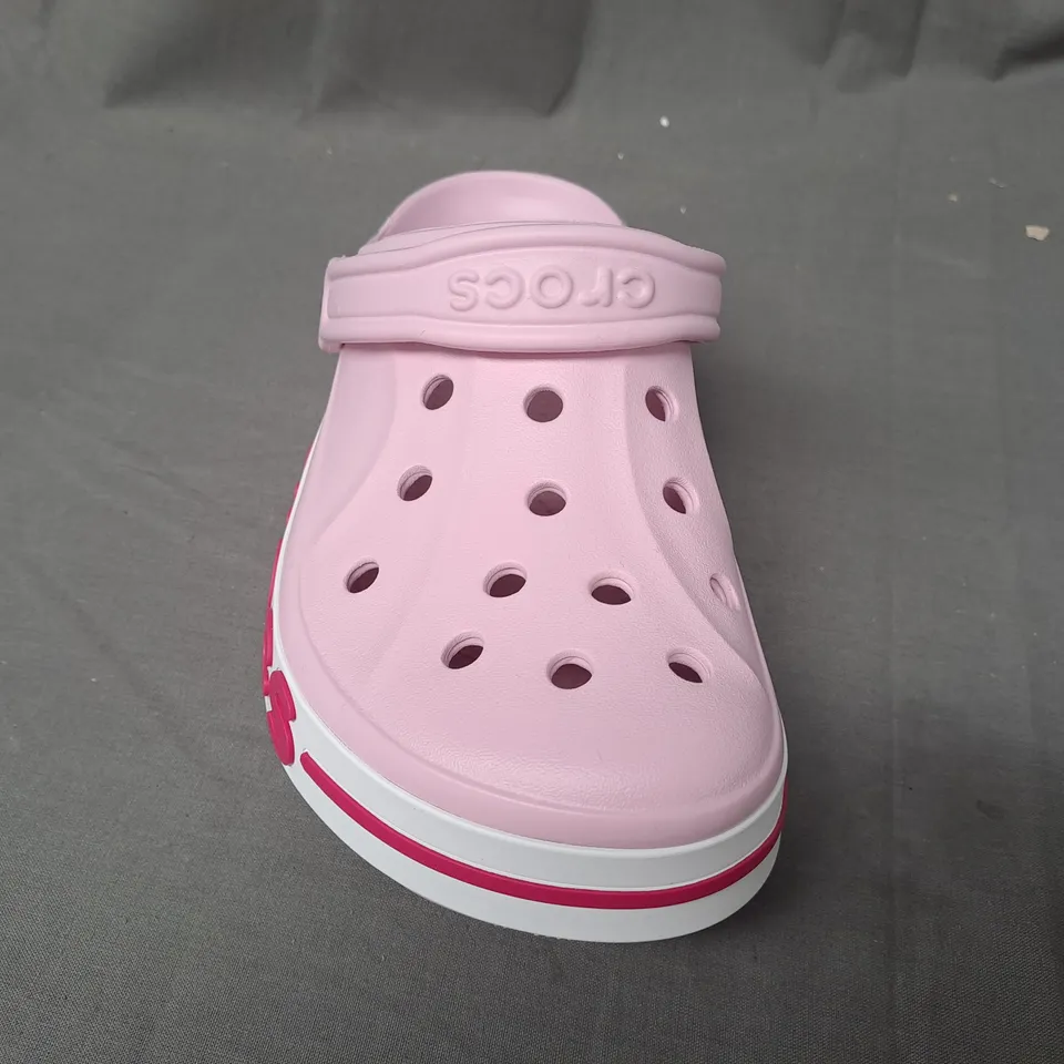 PAIR OF CROCS BAYABAND CLOGS IN PINK UK SIZE M5/W6