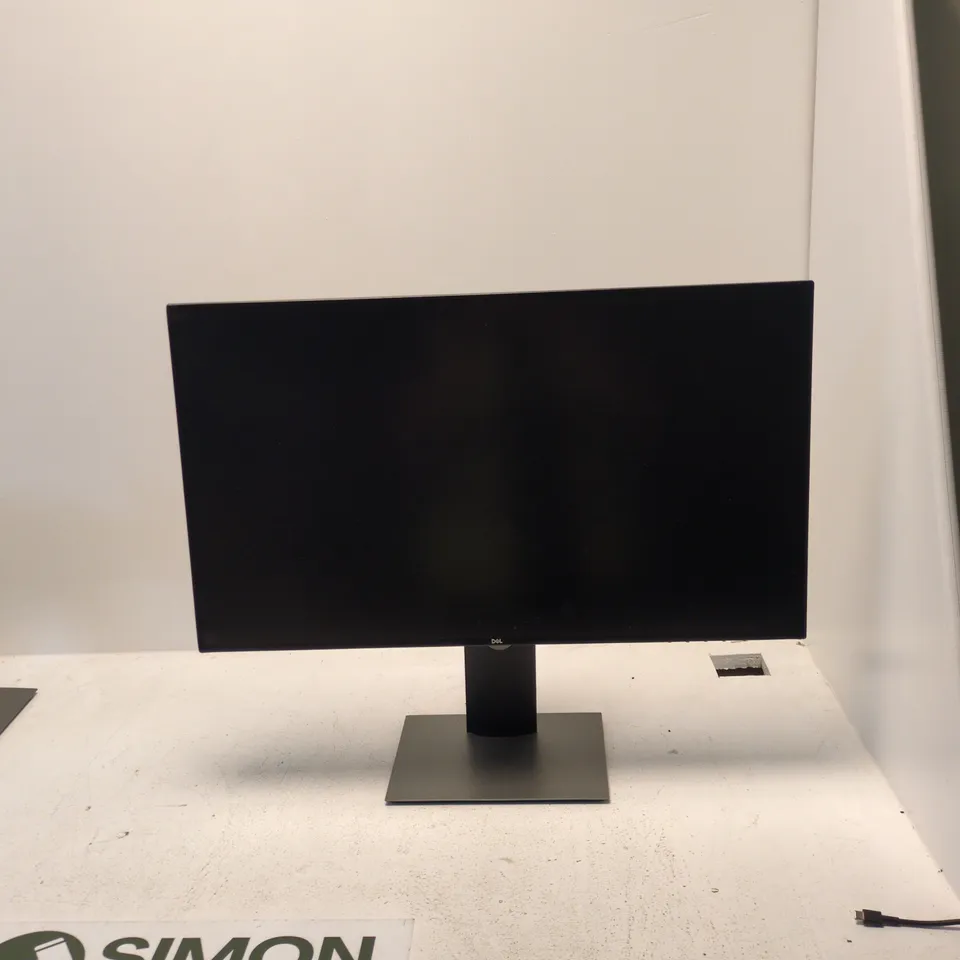 DELL COMPUTER MONITOR – BLACK, HDMI & DISPLAYPORT INPUTS, ON STAND