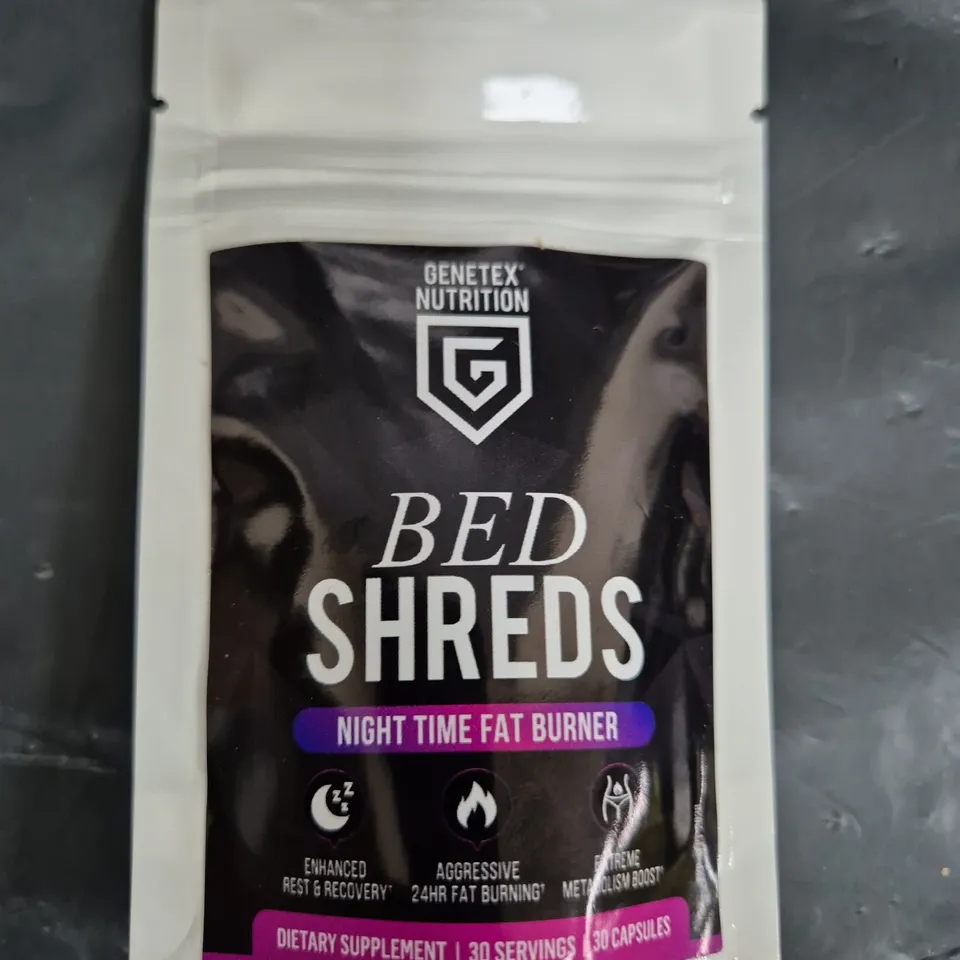 BOX OF APPROXIMATELY 85 PACKS OF CUTS-N-GAINS TABLETS - BED SHREDS (30 TABLETS PER PACK)